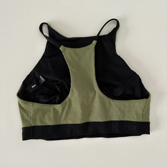 Hurley green halter two piece swimsuit, Size M top and S bottom - Picture 7 of 7